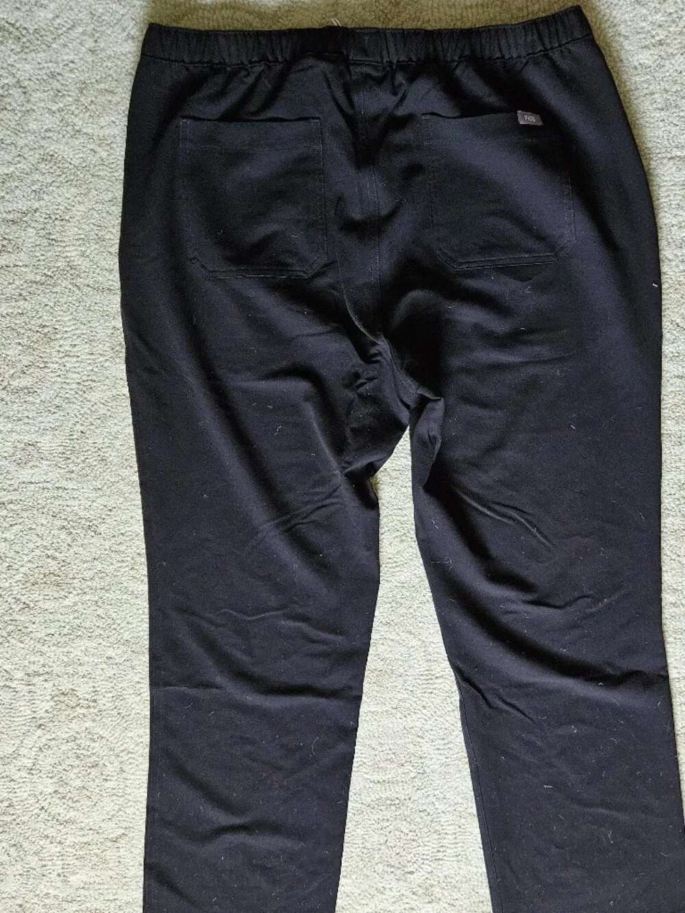 FIGS Pisco Straight Leg Scrub Pants Black Men's Large L Regular NEW Technical